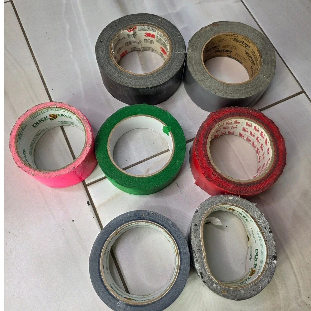 Duct Gaffers Tape Rolls‎ 3M Duck Shurtape Scapa Lot of 7 Assorted S2